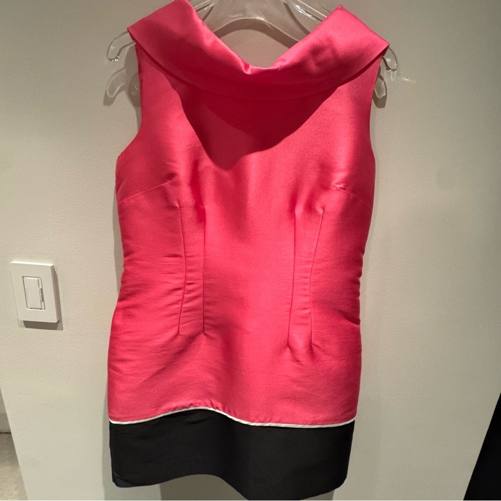 Sara Campbell - BarbieCore Hot Pink Collar Dress Size 8 Women’s